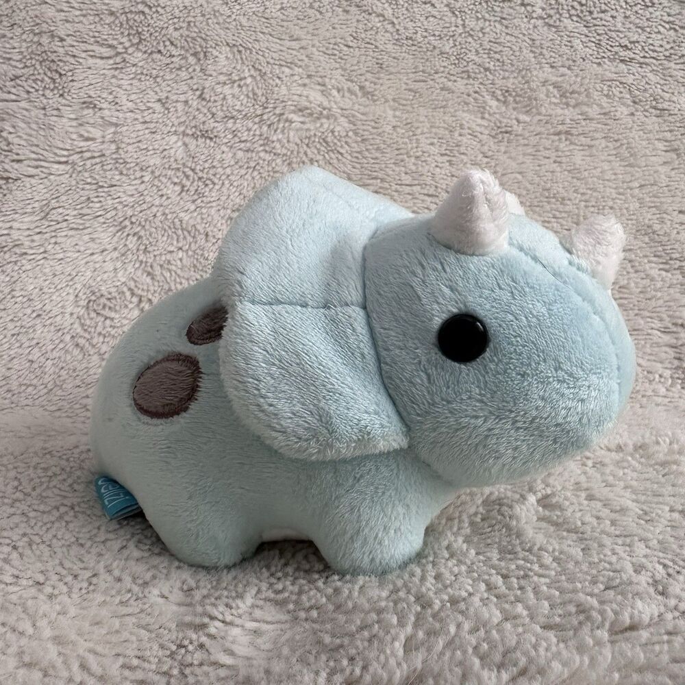 Bellzi Seri Mini Triceratops Dinosaur Plush 7” Mini Stuffed Animal